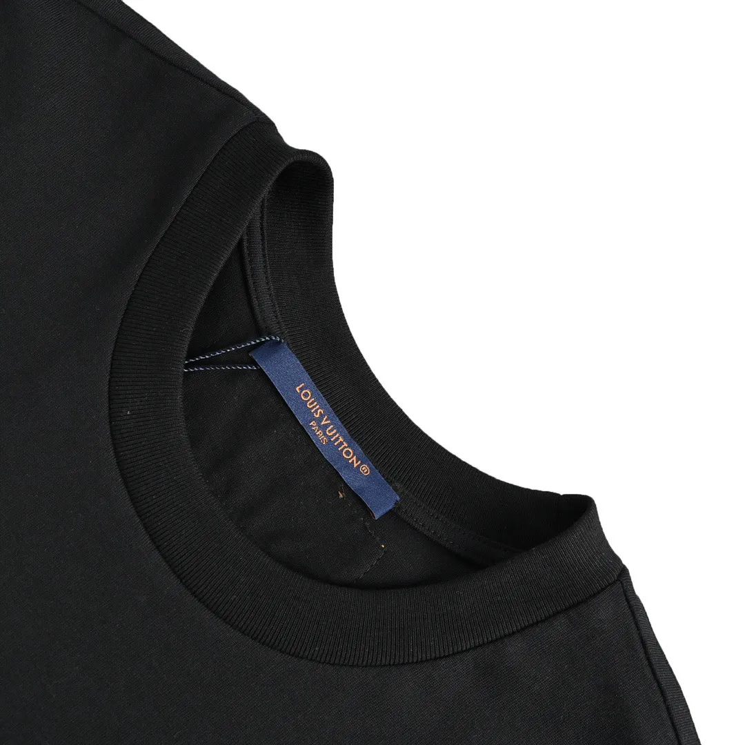 Louis Vuitton/Louis Vuitton 22ss fake pocket letter printed short sleeves